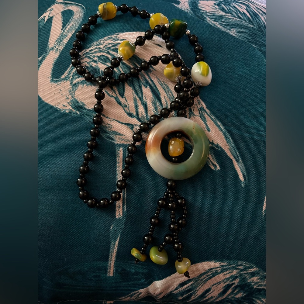 Beaded & Stone Necklace from Singapore